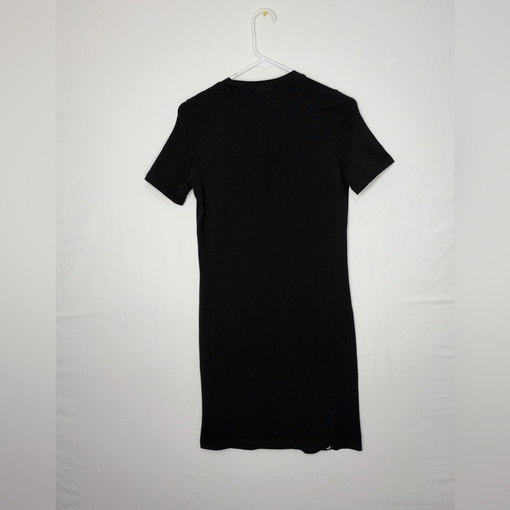 PUMA Women’s size M Black Logo T-Shirt Dress Cotton Stretch Casual(E18)✨ - Picture 4 of 9